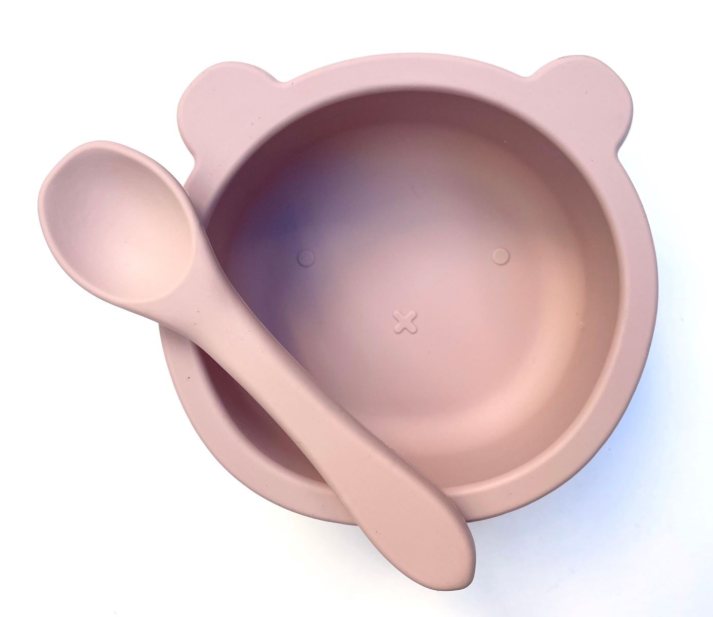 Silicon_bear_bowl_spoon_set_blush
