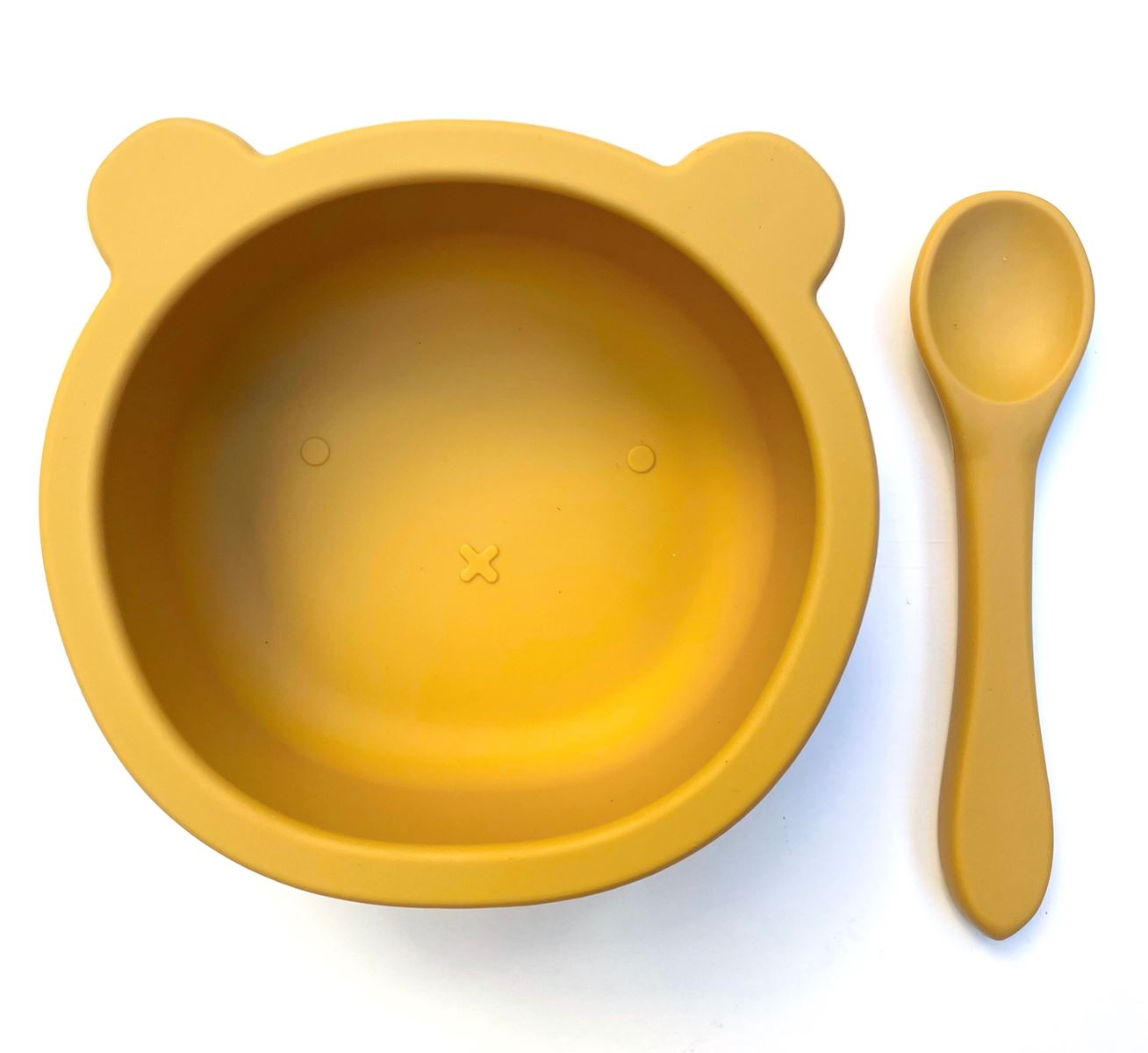 Silicon_bear_bowl_spoon_set_mustard
